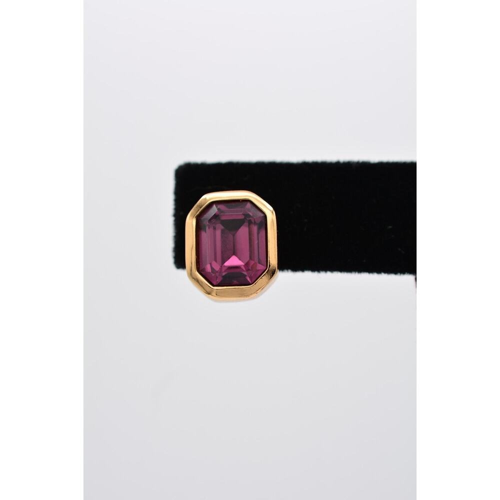 Dior Gold and Purple Earrings - Picture 6 of 12
